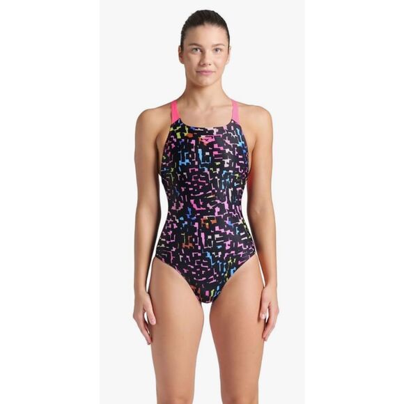 ARENA Women's Performance Mosaic Swim Pro Back Training Swimsuit - Brand Size 42 - Picture 1 of 7